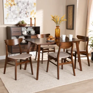 Chavone 4 - Person Solid Wood Solid Wood Top Four Leg Dining Set