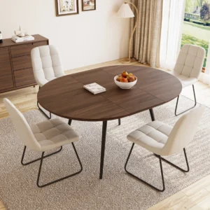 Dining Table Set, Modern Kitchen Table Set For Kitchen, Dining Room(1 Table 4 Chairs)